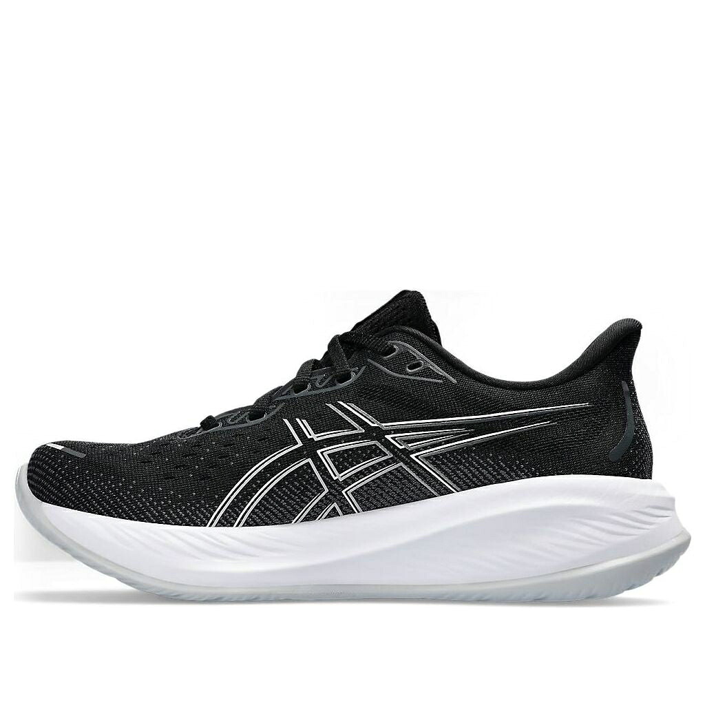アシックス 黒色 ブラック 白色 ホワイト 'BLACK CONCRETE' スニーカー レディース ASICS (WMNS) GEL-CUMULUS 26 1012B599-002 / BLACK WHITE