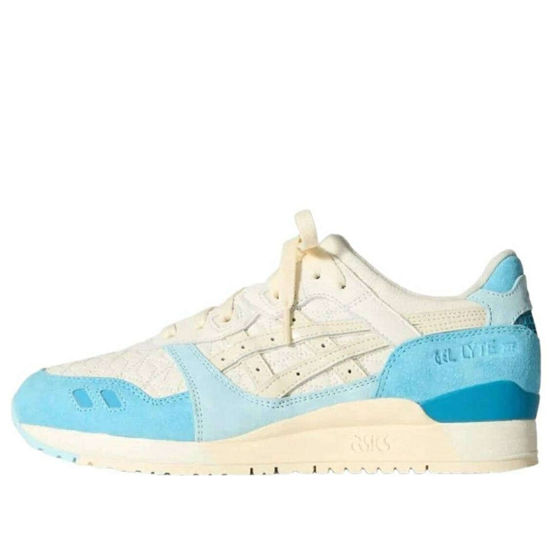 アシックス ゲルライト 白色 ホワイト 青色 ブルー CANADA スニーカー メンズ ASICS X KITH GEL-LYTE III 1201B012-201 / WHITE BLUE