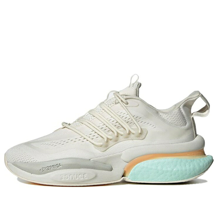 アディダス スニーカー 運動すること靴 白いこと 白いこと 薄墨色 薄墨色 アクア \u0027GREY AQUA\u0027 スニーカー メンズ ADIDAS ALPHABOOST V1 SHOES WHITE IE7269 / GREY WHITE AQUA