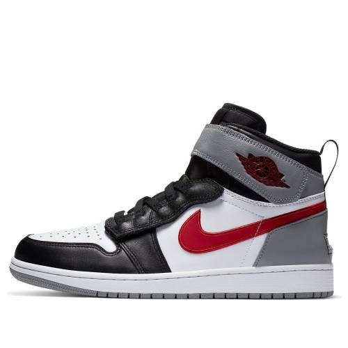 ナイキ ジョーダン ハイ 黒色 ブラック 白色 ホワイト 灰色 グレー 'PARTICLE GREY' スニーカー メンズ JORDAN AIR 1 HIGH FLYEASE CQ3835-002 / BLACK WHITE PARTICLE GREY GYM