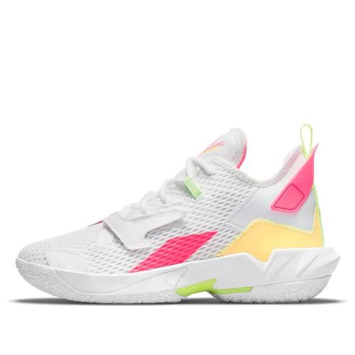ナイキ ジョーダン 白いこと 白いこと サクラ色 菩提樹 ZER0.4 \u0027SUMMERTIME FRESH\u0027 スニーカー メンズ JORDAN AIR WHY NOT PF CQ4231-102 / WHITE HYPER PINK LIME GLOW