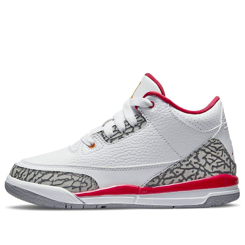 ナイキ ジョーダン 白色 ホワイト 赤 レッド 黒色 ブラック 'CARDINAL RED' ジュニア キッズ JORDAN (PS) AIR 3 RETRO 429487-126 / WHITE WINE RED BLACK ベビー マタニティ スニーカー
