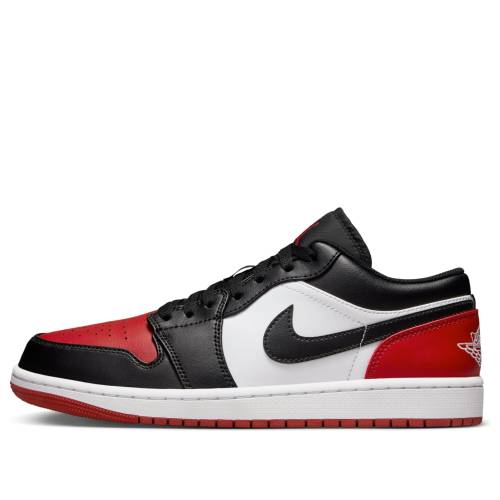 ナイキ ジョーダン 白いこと 白いこと 黒いこと 黒いこと 赤 赤いこと \u0027BRED TOE\u0027 スニーカー メンズ JORDAN AIR 1 LOW 553558-161 / WHITE BLACK VARSITY RED