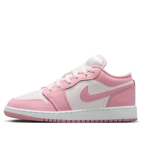 ナイキ ジョーダン サクラ色 パール \u0027SOFT PINK\u0027 御坊っちゃん キッズ JORDAN (GS) AIR 1 LOW PINK PEARL 553560-614 / SOFT PINK PEARL PINK もの言う花 マタニティ スニーカー