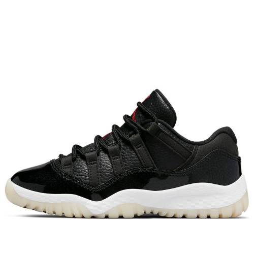 ナイキ ジョーダン 黒色 ブラック 白色 ホワイト 赤 レッド '7210' ジュニア キッズ JORDAN (PS) AIR 11 RETRO LOW '72-10' 505835-001 / BLACK WHITE SAIL GYM RED ベビー マタニティ スニーカー｜スニケス 39,390円