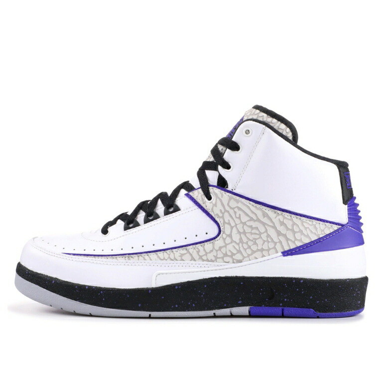 ナイキ ジョーダン 白色 ホワイト コンコルド コンコード CONCORD スニーカー メンズ JORDAN AIR 2 RETRO 385475-153 / WHITE DRK CONCORD BLCK WLF GRY