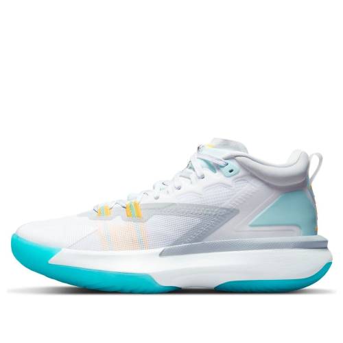 ナイキ ジョーダン ダイナミック 白色 ホワイト 青色 ブルー 'WHITE TURQUOISE' スニーカー メンズ JORDAN AIR ZION 1 PF DYNAMIC DA3129-101 / WHITE BLUE｜スニケス