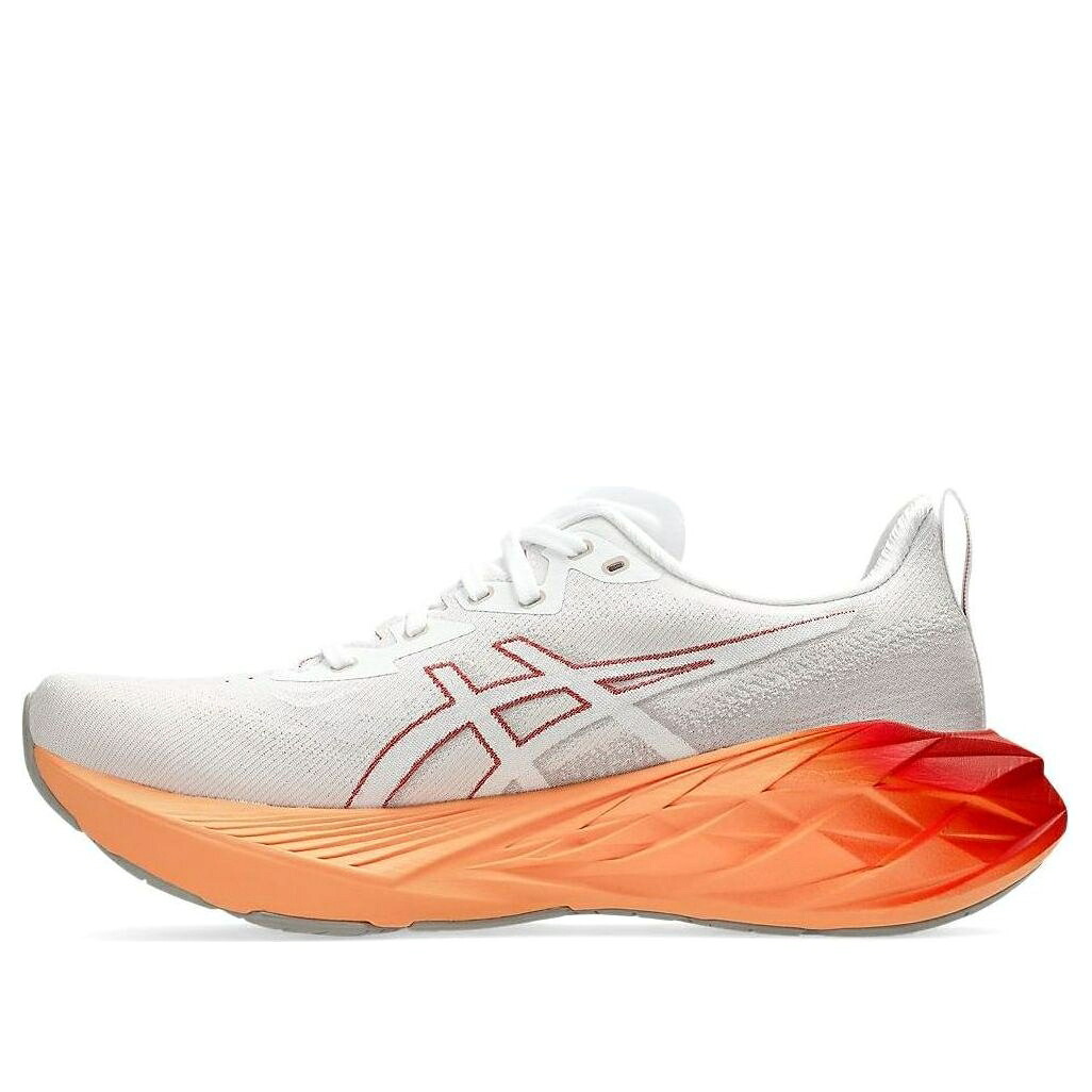 アシックス 白いこと 白いこと 橙 オレンジ色 赤 赤いこと \u0027WHITE MOONROCK\u0027 スニーカー メンズ ASICS NOVABLAST 4 SNEAKERS 1011B693-103 / WHITE ORANGE RED