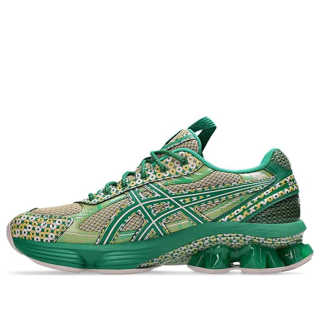 アシックス サクラ色 緑 緑であること \u0027WATERSHED KALE\u0027 スニーカー メンズ ASICS X KIKO KOSTADINOV GEL-KINETIC FLUENT US7-S ROSE 1203A973-700 / GREEN TAN