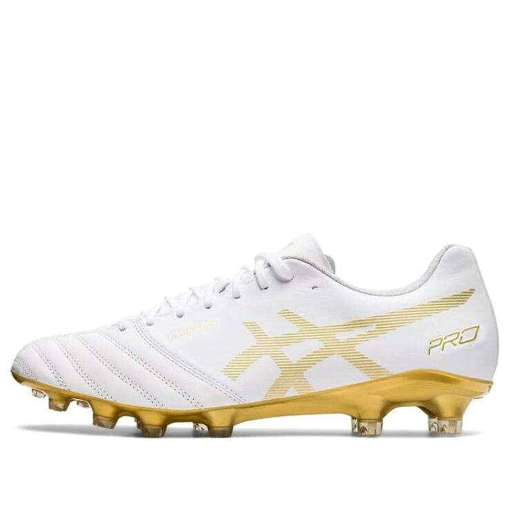 アシックス プロ サッカー スニーカー 運動靴 白色 ホワイト ゴールド 'WHITE GOLD' スニーカー メンズ ASICS DS LIGHT X-FLY PRO SOCCER SHOES 1101A025-122 / WHITE GOLD