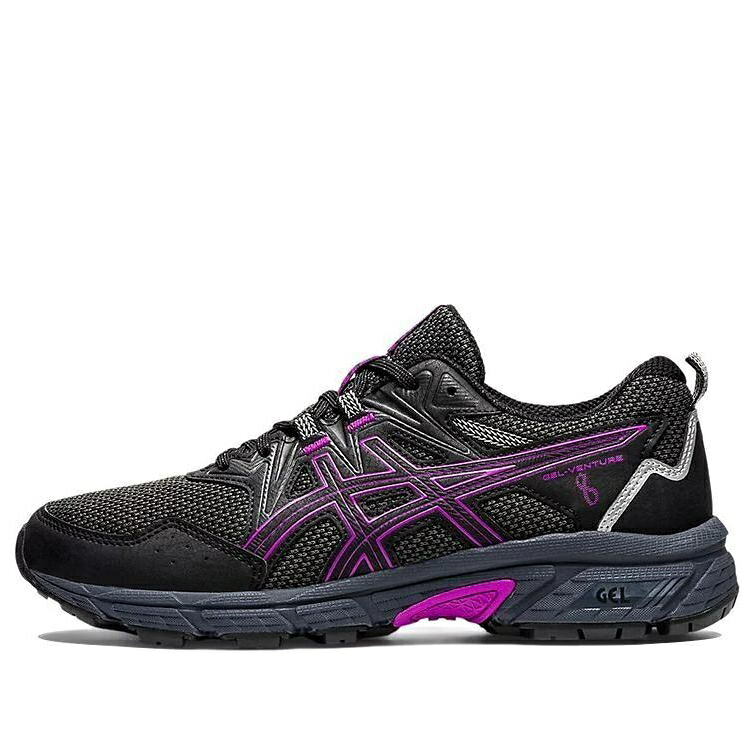 アシックス 黒色 ブラック 紫 パープル 'BLACK ORCHID' スニーカー レディース ASICS (WMNS) GEL-VENTURE 8 1012A708-901 / BLACK ORCHID PURPLE