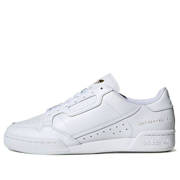 アディダス 白色 ホワイト 'GOLD METALLIC' スニーカー メンズ ADIDAS CONTINENTAL 80 FU9203 / WHITE
