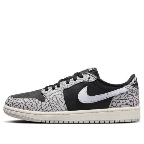 ナイキ ジョーダン 黒いこと 黒いこと テック 薄墨色 薄墨色 白いこと 白いこと \u0027BLACK CEMENT\u0027 スニーカー レディース JORDAN (WMNS) AIR 1 RETRO LOW OG CZ0775-001 / BLACK MUSLIN TECH GREY WHITE