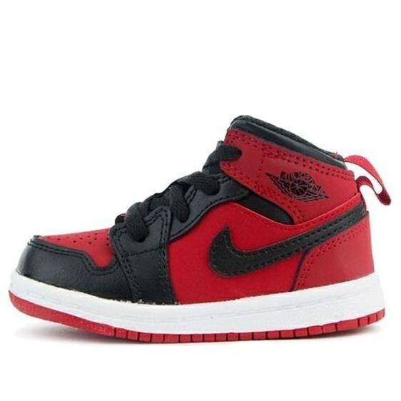 ナイキ ジョーダン ミッド 赤 赤いこと \u0027GYM RED\u0027 もの言う花 JORDAN (TD) AIR 1 RETRO MID 640735-610 / RED