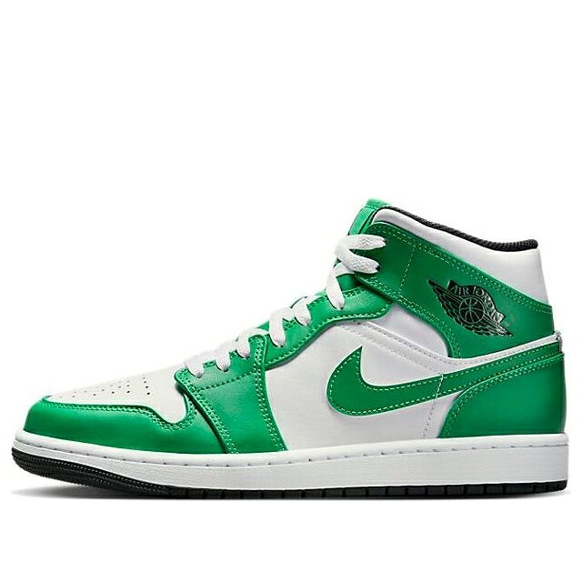 ナイキ ジョーダン ミッド 緑 緑であること 黒いこと 黒いこと 白いこと 白いこと \u0027LUCKY GREEN\u0027 スニーカー メンズ JORDAN AIR 1 MID DQ8426-301 / LUCKY GREEN BLACK WHITE