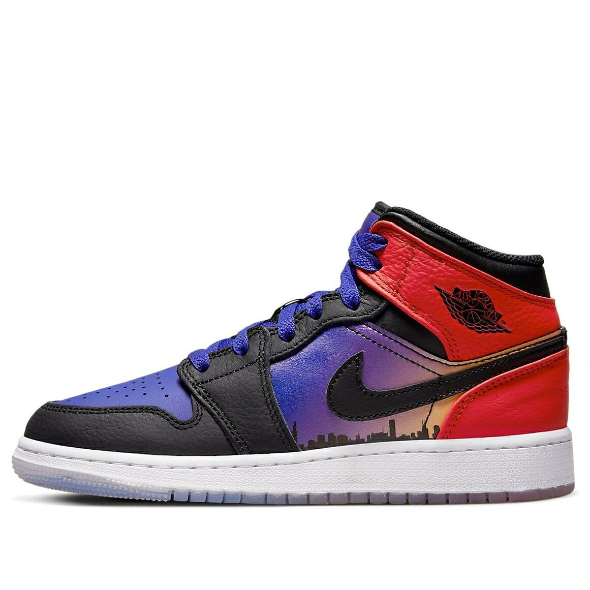 ナイキ ジョーダン ミッド コンコルド コンコード 黒色 ブラック 赤 レッド 'SKYLINE' ジュニア キッズ JORDAN (GS) AIR 1 MID DX4379-400 / CONCORD BLACK UNIVERSITY RED ベビー マタニティ スニーカー