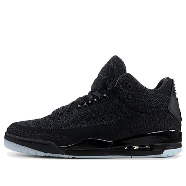 ナイキ ジョーダン フライニット 黒色 ブラック BLACK スニーカー メンズ JORDAN AIR 3 RETRO FLYKNIT AQ1005-001 / BLACK ANTHRACITE