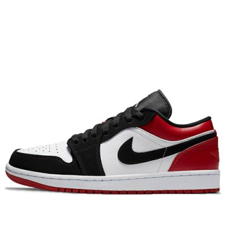 ナイキ ジョーダン 白色 ホワイト 黒色 ブラック 赤 レッド 'BLACK TOE' スニーカー メンズ JORDAN AIR 1 LOW 553558-116 / WHITE BLACK GYM RED
