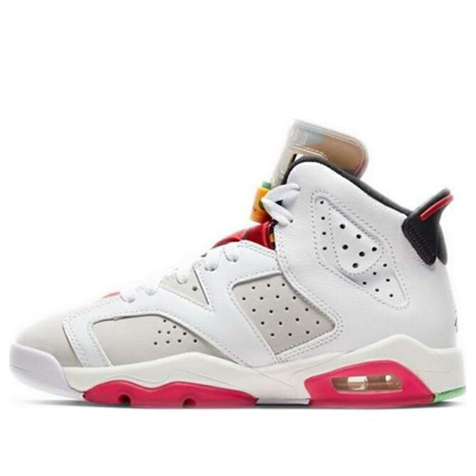 ナイキ ジョーダン 灰色 グレー 白色 ホワイト 赤 レッド HARE ジュニア キッズ JORDAN (GS) AIR 6 RETRO 384665-062 / NEUTRAL GREY WHITE TRUE RED ベビー マタニティ スニーカー