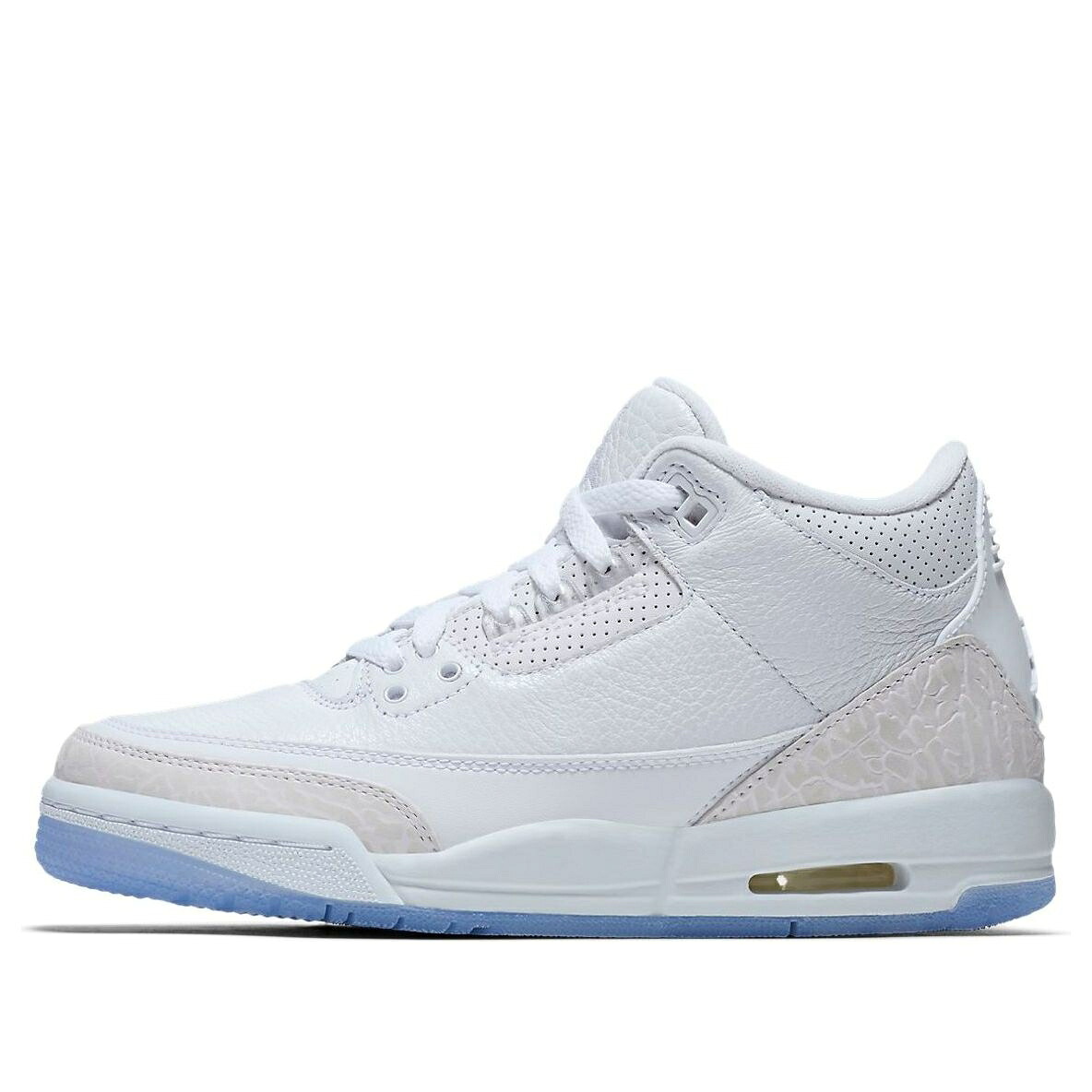 ナイキ ジョーダン 白色 ホワイト 'TRIPLE WHITE' ジュニア キッズ JORDAN (GS) AIR 3 RETRO 398614-111 / WHITE ベビー マタニティ スニーカー｜スニケス