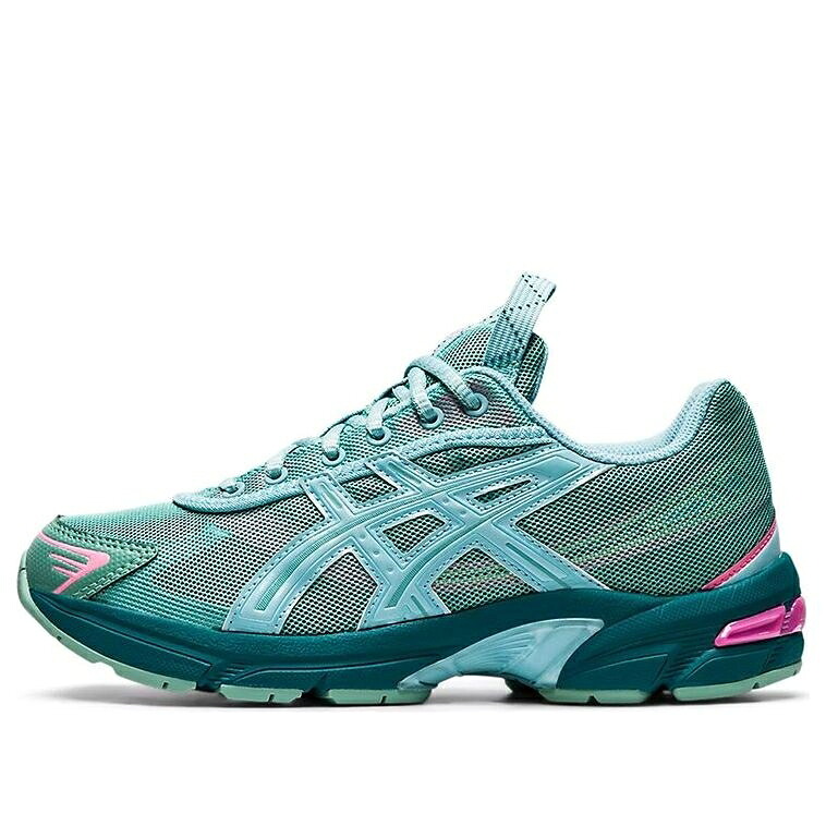アシックス 緑 グリーン 青色 ブルー 'WASABI AQUATIC' スニーカー レディース ASICS (WMNS) X KIKO KOSTADINOV UB2-S GEL-1130 1202A191-300 / PEPPERMINT GREEN BLUE｜スニケス