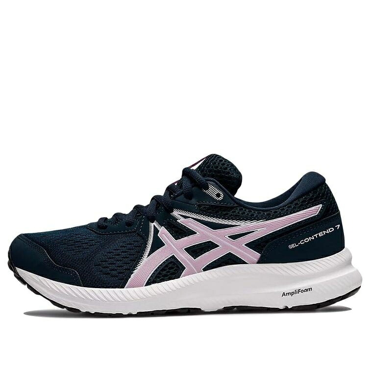 アシックス 青味 青み サクラ色 \u0027FRENCH ROSE\u0027 スニーカー レディース ASICS (WMNS) GEL-CONTEND 7 BLUE BARELY 1012A911-410 / DARK BLUE PINK