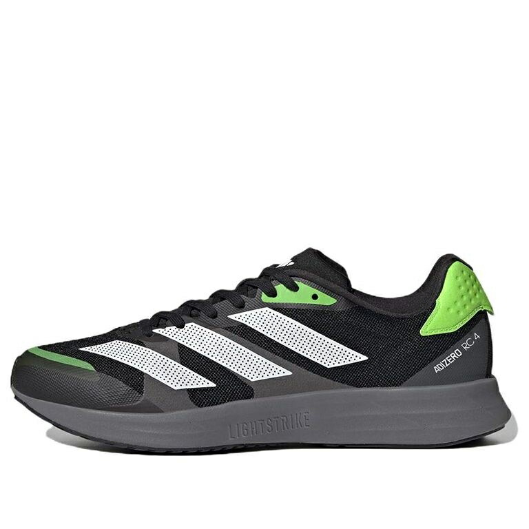 アディダス アディゼロ 黒色 ブラック 緑 グリーン BLACK スニーカー メンズ ADIDAS ADIZERO RC 4 GX6660 / BLACK GREEN
