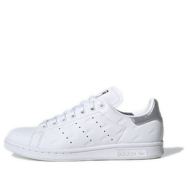 アディダス 白色 ホワイト スタンスミス DEBOSSED SILVER スニーカー レディース ADIDAS (WMNS) STAN SMITH LOGOS - WHITE METALLIC EF6854 /