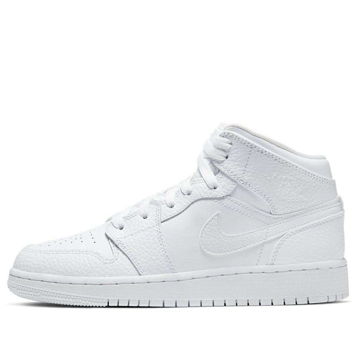 ナイキ ジョーダン ミッド 白色 ホワイト 'TRIPLE WHITE' ジュニア キッズ JORDAN (GS) AIR 1 MID 554725-130 / WHITE ベビー マタニティ スニーカー