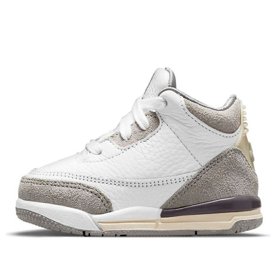 ナイキ ジョーダン クリーム 白色 ホワイト 灰色 グレー 'RAISED WOMEN' ベビー JORDAN (TD) AIR 3 X A MA MANIERE RETRO SP BY DJ0719-110 / CREAM WHITE GREY