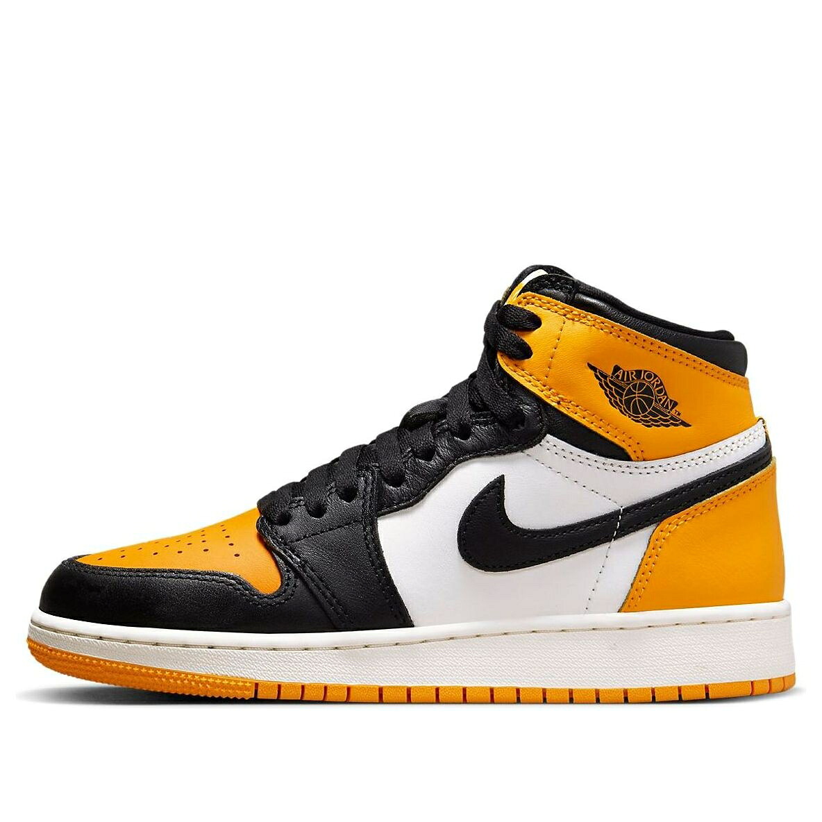 ナイキ ジョーダン ご機嫌 黒いこと 黒いこと \u0027YELLOW TOE\u0027 御坊っちゃん キッズ JORDAN (GS) AIR 1 RETRO HIGH OG 575441-711 / TAXI BLACK SAIL もの言う花 マタニティ スニーカー