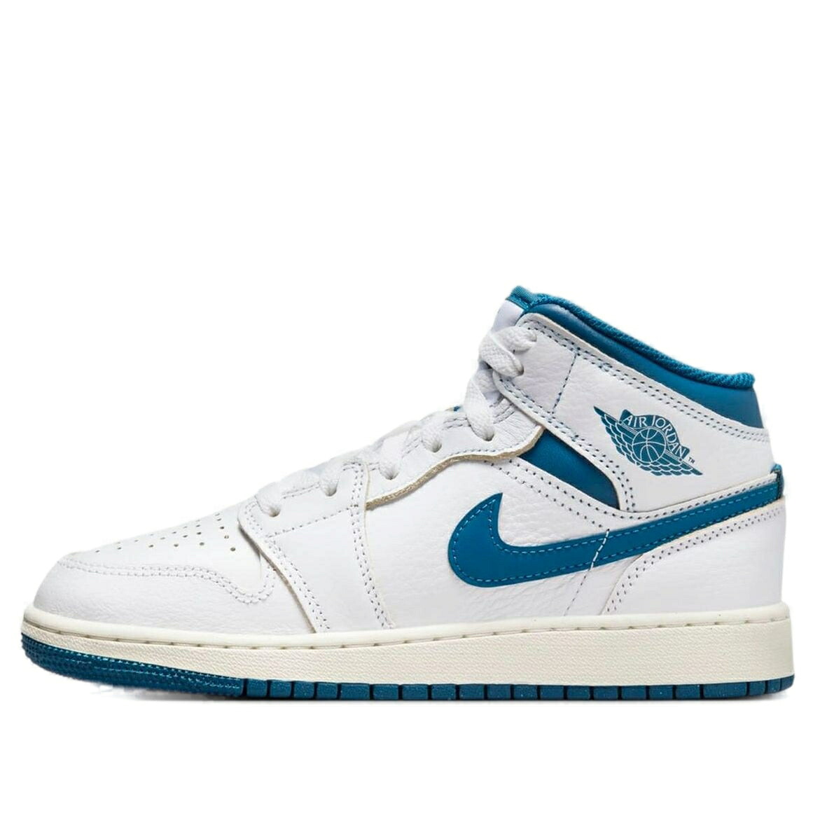 ナイキ ジョーダン ミッド 白いこと 白いこと 青味 青み \u0027WHITE BLUE\u0027 御坊っちゃん キッズ JORDAN (GS) AIR 1 MID SE INDUSTRIAL FN7432-141 / WHITE SAIL INDUSTRIAL BLUE もの言う花 マタニティ スニーカー