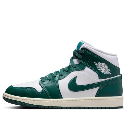 ナイキ ジョーダン ミッド 緑 緑であること 白いこと 白いこと \u0027OXIDIZED GREEN\u0027 スニーカー レディース JORDAN (WMNS) AIR 1 MID BQ6472-133 / GREEN WHITE