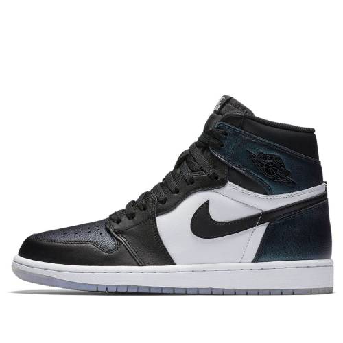 ナイキ ジョーダン ご機嫌 黒いこと 黒いこと 白いこと 白いこと \u0027ALL CHAMELEON\u0027 スニーカー メンズ JORDAN AIR 1 RETRO HIGH OG STAR - 907958-015 / BLACK BLACK WHITE スニーカー-靴
