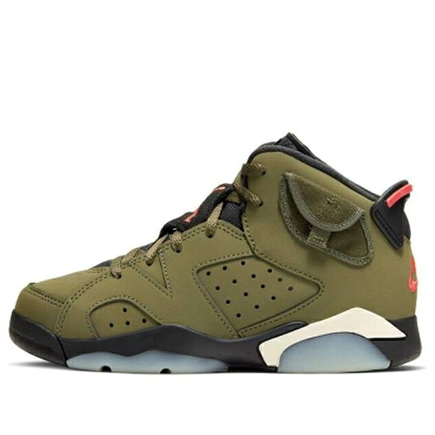 ナイキ ジョーダン 緑 グリーン トラヴィススコット 'OLIVE' ジュニア キッズ JORDAN (PS) AIR 6 RETRO X TRAVIS SCOTT CQ3565-200 / GREEN ベビー マタニティ スニーカー