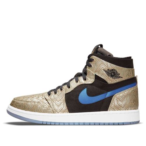 ナイキ ジョーダン 望遠レンズ 黒いこと 黒いこと ゴールド \u0027GOLD LASER\u0027 スニーカー メンズ JORDAN AIR 1 ZOOM COMFORT DQ0659-700 / BLACK GOLD