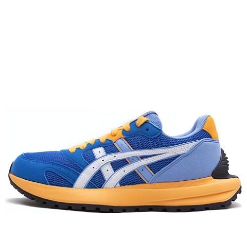 アシックス スニーカー 運動靴 青色 ブルー 橙 オレンジ 白色 ホワイト 'BLUE ORANGE' ジュニア キッズ ASICS (GS) TARTHER SC SPORT STYLE SHOES 1204A128-400 / BLUE ORANGE WHITE ベビー マタニティ スニーカー