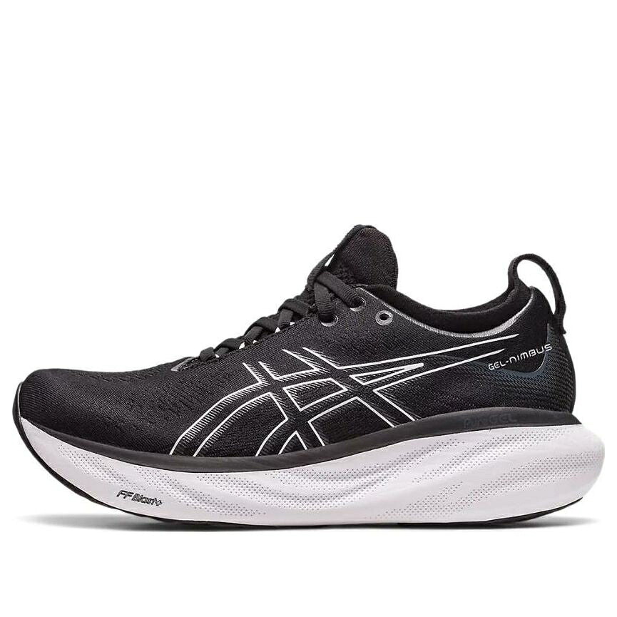 アシックス 純一無雑 黒いこと 黒いこと 白いこと 白いこと \u0027BLACK SILVER\u0027 スニーカー レディース ASICS (WMNS) GEL-NIMBUS 25 PURE 1012B356-001 / BLACK WHITE