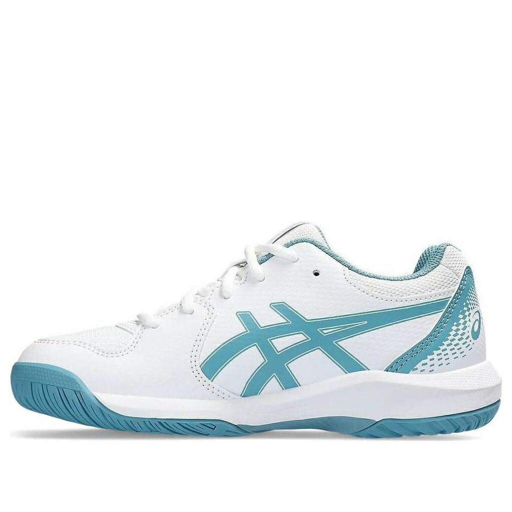 アシックス 白色 ホワイト 青色 ブルー 'WHITE BLUE' ジュニア キッズ ASICS (GS) GEL-DEDICATE 8 GRIS 1044A077-100 / WHITE GRIS BLUE ベビー マタニティ スニーカー 30,030円
