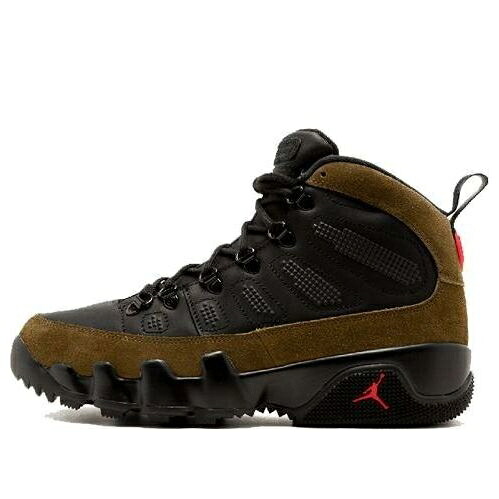 ナイキ ジョーダン ブーツ 黒いこと 黒いこと オリーブ 赤 赤いこと \u0027OLIVE\u0027 スニーカー メンズ JORDAN AIR 9 RETRO BOOT NRG AR4491-012 / BLACK LIGHT OLIVE TRUE RED