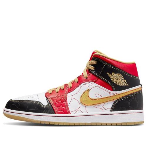 ナイキ ジョーダン ミッド 白いこと 白いこと 赤 赤いこと \u0027XQ 2022\u0027 スニーカー メンズ JORDAN AIR 1 MID SE GC DV0576-176 / WHITE RED