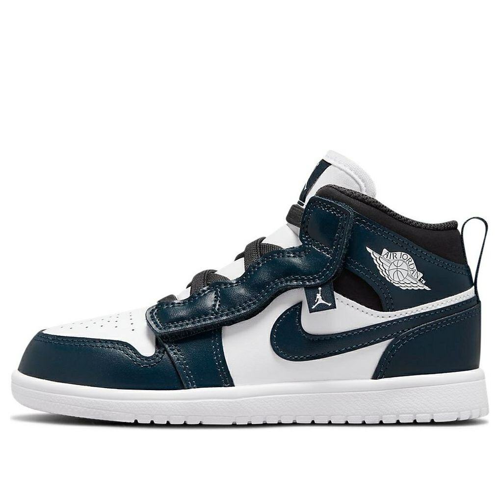 ナイキ ジョーダン ミッド 青色 ブルー 白色 ホワイト 'WHITE NAVY' ジュニア キッズ JORDAN (PS) AIR 1 MID ARMORY AR6351-411 / BLUE WHITE ベビー マタニティ スニーカー