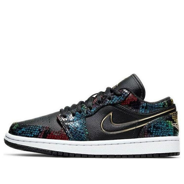 ナイキ ジョーダン 黒色 ブラック 'MULTI SNAKESKIN' スニーカー レディース JORDAN (WMNS) AIR 1 LOW CW5580-001 / BLACK MULTI