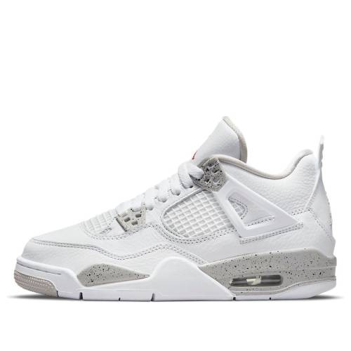 ナイキ ジョーダン 白いこと 白いこと 薄墨色 薄墨色 \u0027WHITE OREO\u0027 お坊っちゃん キッズ JORDAN (GS) AIR 4 RETRO DJ4699-100 / WHITE GREY もの言う花 マタニティ スニーカー