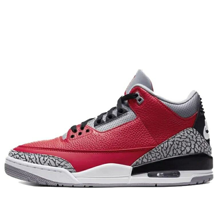 ナイキ ジョーダン たき火 赤 赤いこと 薄墨色 シメント 薄墨色 \u0027UNITE\u0027 スニーカー メンズ JORDAN AIR 3 RETRO SE CK5692-600 / FIRE RED CEMENT GREY