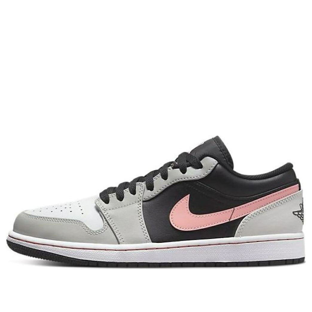 ナイキ ジョーダン 黒いこと 黒いこと 薄墨色 薄墨色 \u0027GREY CORAL\u0027 スニーカー メンズ JORDAN AIR 1 LOW FOG BLEACHED 553558-062 / BLACK BLEACHED CORAL GREY FOG