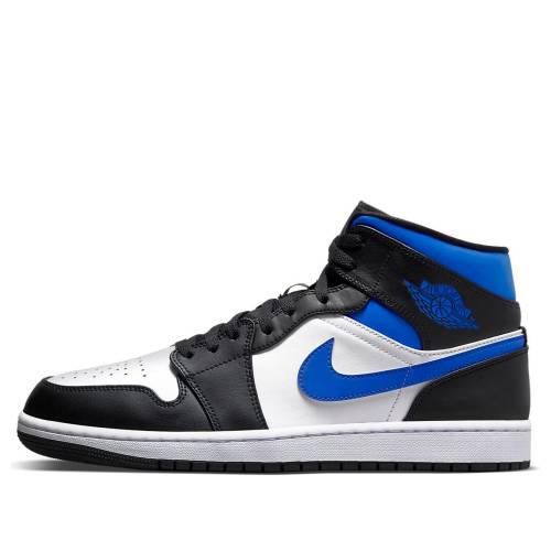 ナイキ ジョーダン ミッド 黒いこと 黒いこと 白いこと 白いこと \u0027RACER BLUE\u0027 スニーカー メンズ JORDAN AIR 1 MID 554724-140 / BLACK WHITE ROYAL