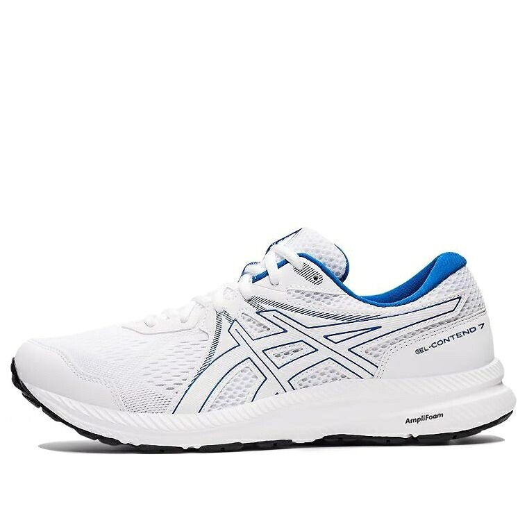 アシックス 白色 ホワイト 青色 ブルー 'WHITE BLUE' スニーカー メンズ ASICS GEL-CONTEND 7 1011B040-104 / WHITE BLUE|スニケス