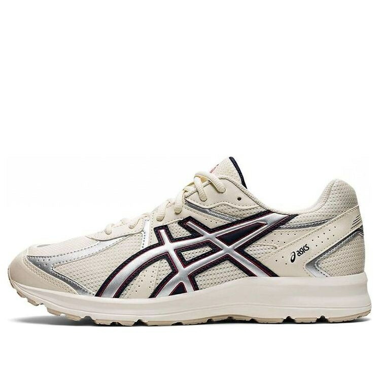 アシックス 銀色 シルバー 'BEIGE BLACK' スニーカー メンズ ASICS JOG 100 S SILVER 1201A432-200 / CREAMWHITE SILVER