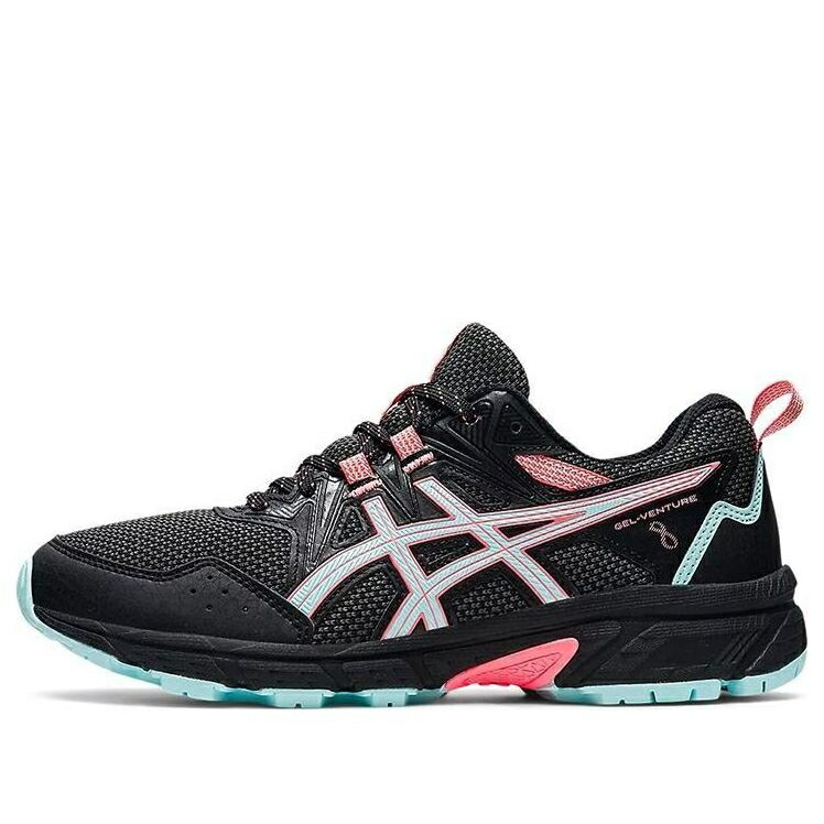 アシックス 黒いこと 黒いこと 青碧 青碧 \u0027BLACK BLUE\u0027 スニーカー レディース ASICS (WMNS) GEL-VENTURE 8 WIDE CLEAR 1012A706-008 / BLACK CLEAR BLUE
